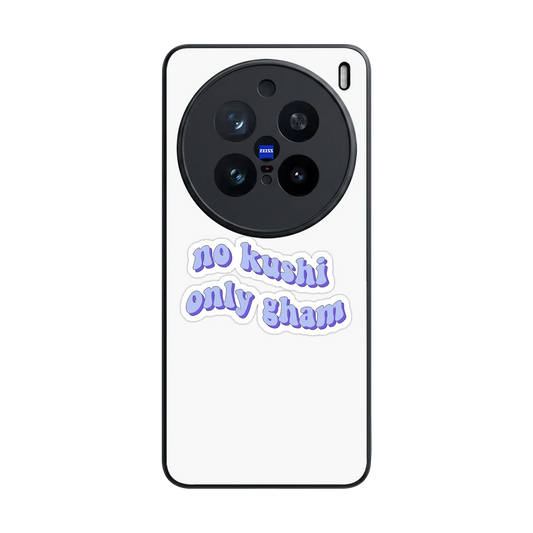 Only Gham back phone cover | glass case for vivo x200 pro