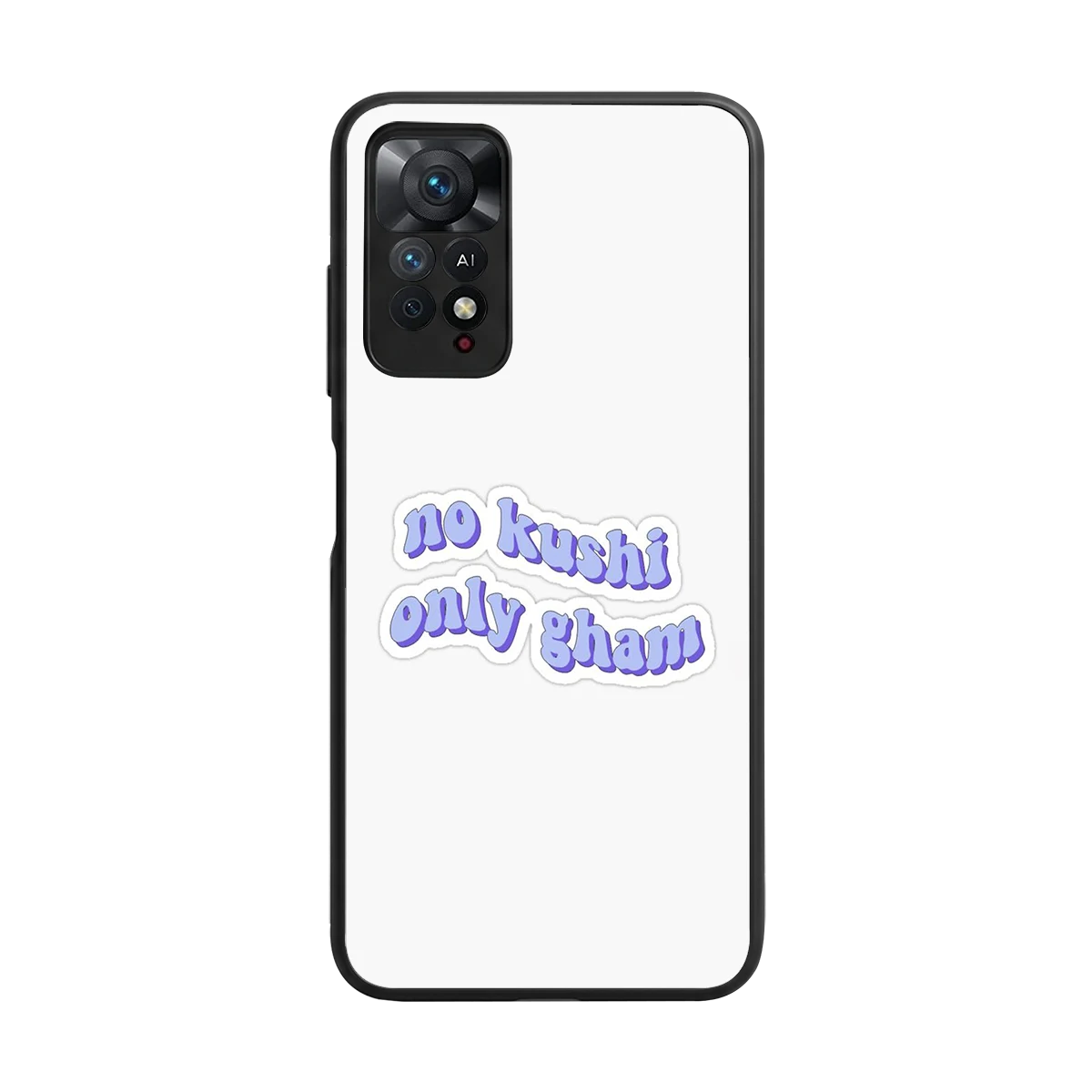 Only Gham back phone cover | glass case for redmi note 11 pro
