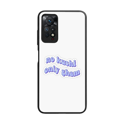 Only Gham back phone cover | glass case for redmi note 11 pro