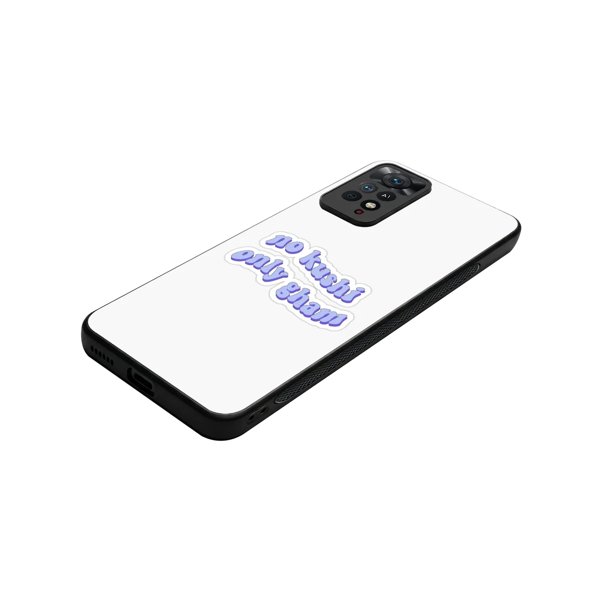 Only Gham stylish phone case for redmi note 11 pro | glossy glass and slim fit