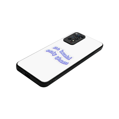 Only Gham stylish phone case for redmi note 11 pro | glossy glass and slim fit