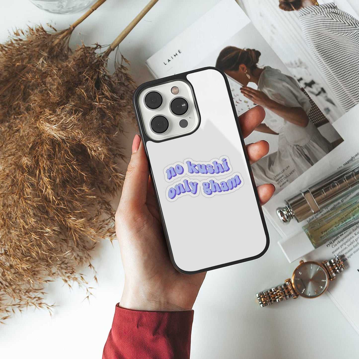 Only Gham Phone Case for Iphone 16 | Glass Case