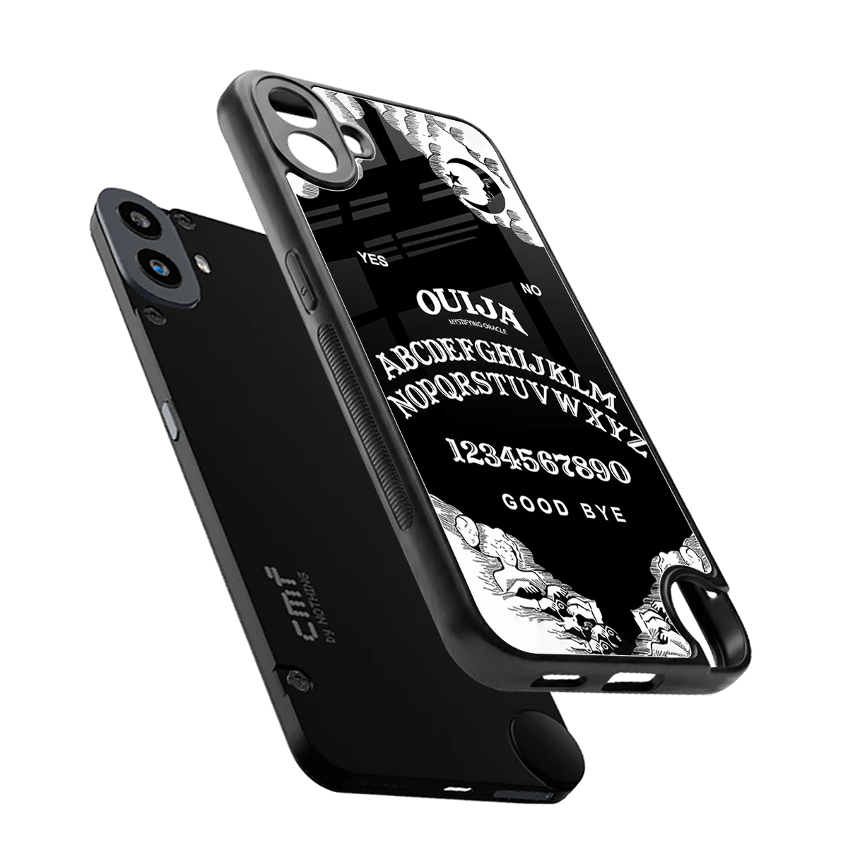 Ouija sleek cmf nothing phone 1 cover with tempered glass back and TPU edges