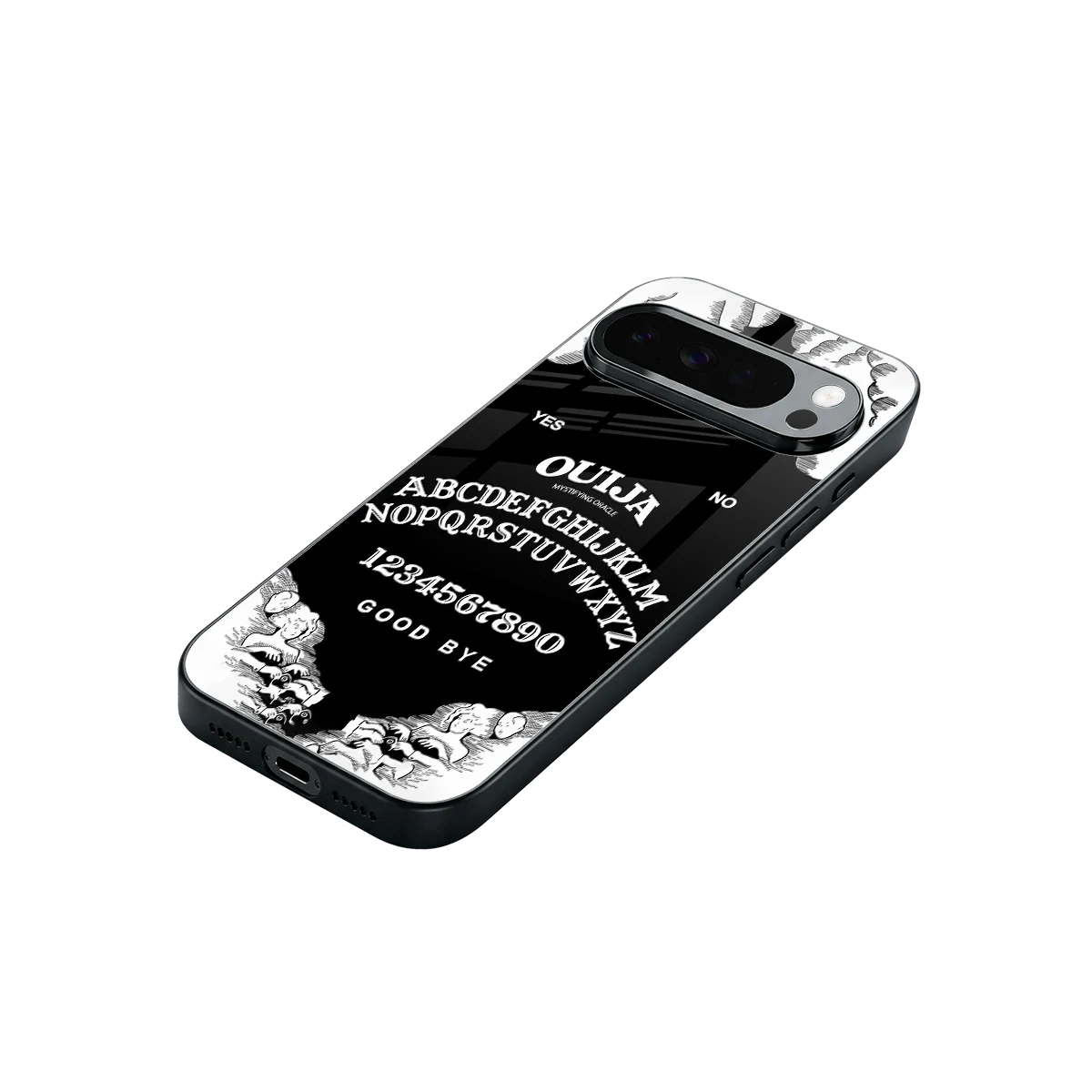 Ouija stylish phone case for google pixel 10 pro xl | glossy glass and slim fit