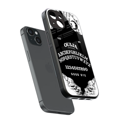 Ouija sleek iphone 13 cover with tempered glass back and TPU edges