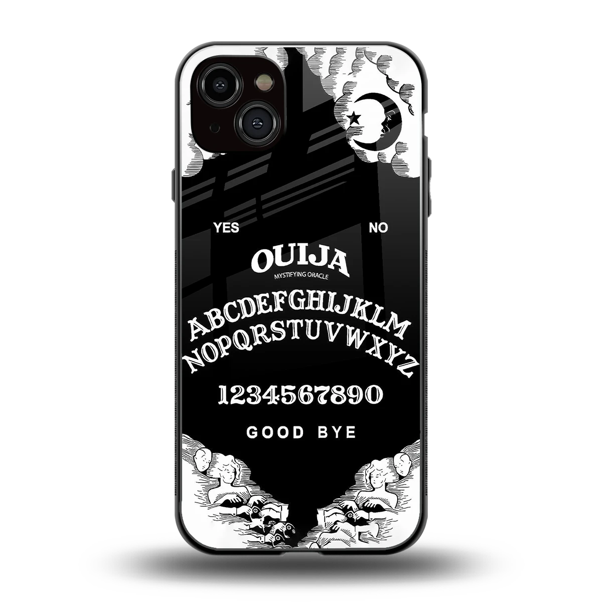 Ouija back phone cover | glass case for iphone 14 plus