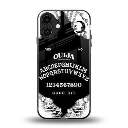 Ouija back phone cover | glass case for iphone 16 plus