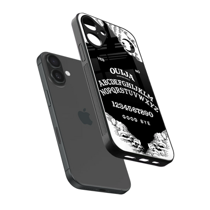 Ouija sleek iphone 16 plus cover with tempered glass back and TPU edges