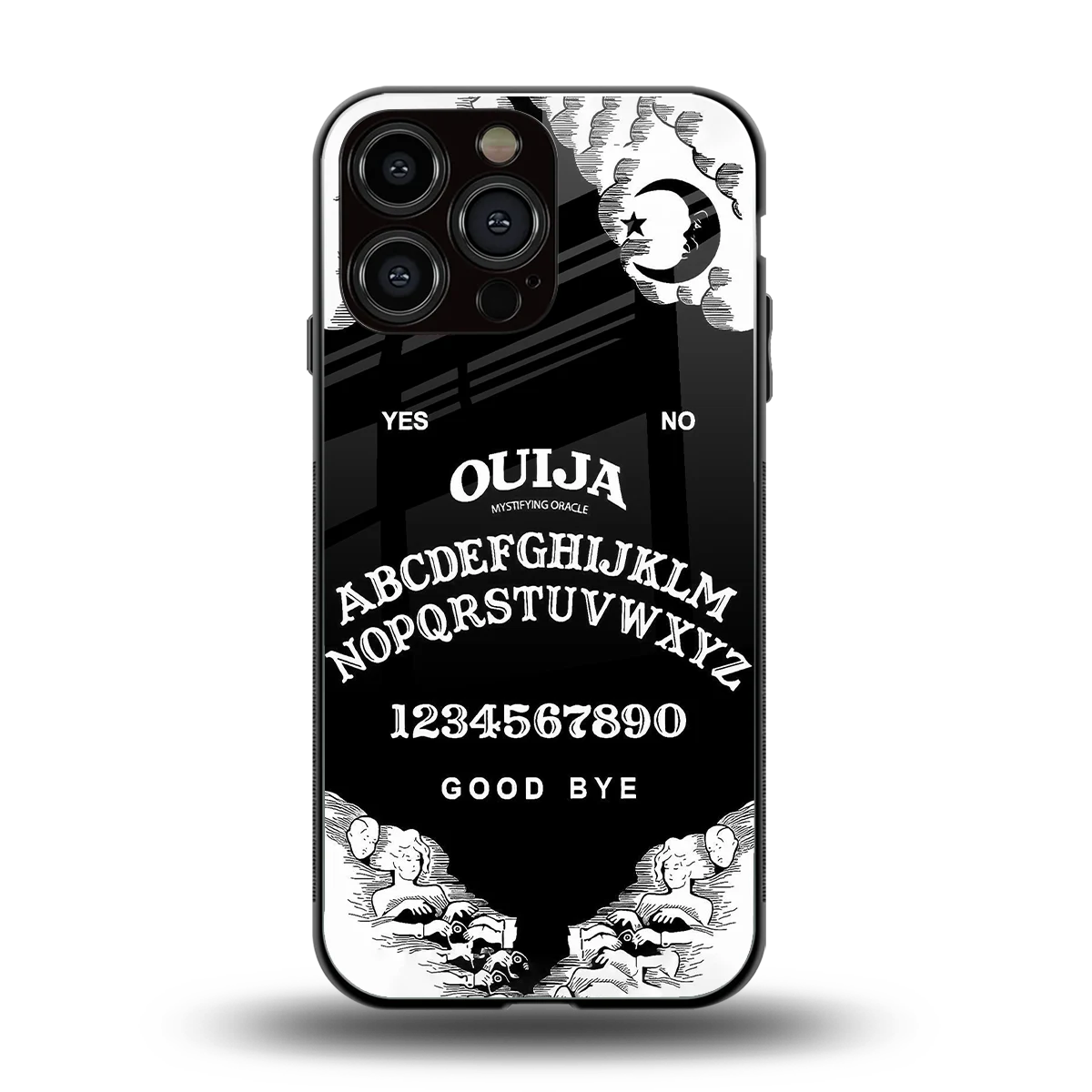 Ouija back phone cover | glass case for iphone 16 pro max