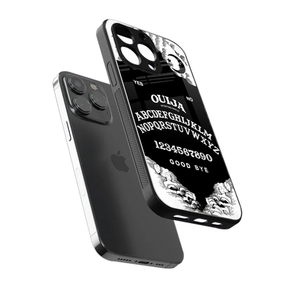 Ouija sleek iphone 16 pro max cover with tempered glass back and TPU edges