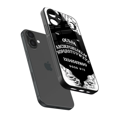 Ouija sleek iPhone 16 cover with tempered glass back and TPU edges
