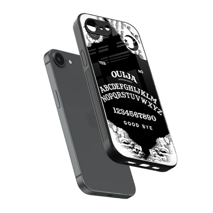 Ouija sleek iphone 16e cover with tempered glass back and TPU edges