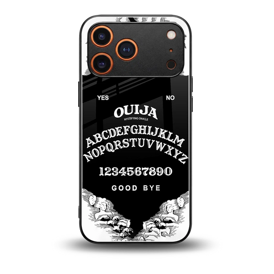 Ouija back phone cover | glass case for iphone 17 pro max