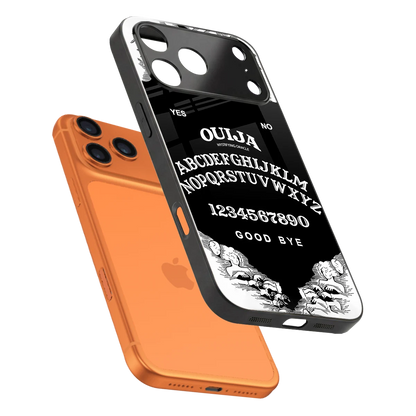 Ouija sleek iphone 17 pro cover with tempered glass back and TPU edges