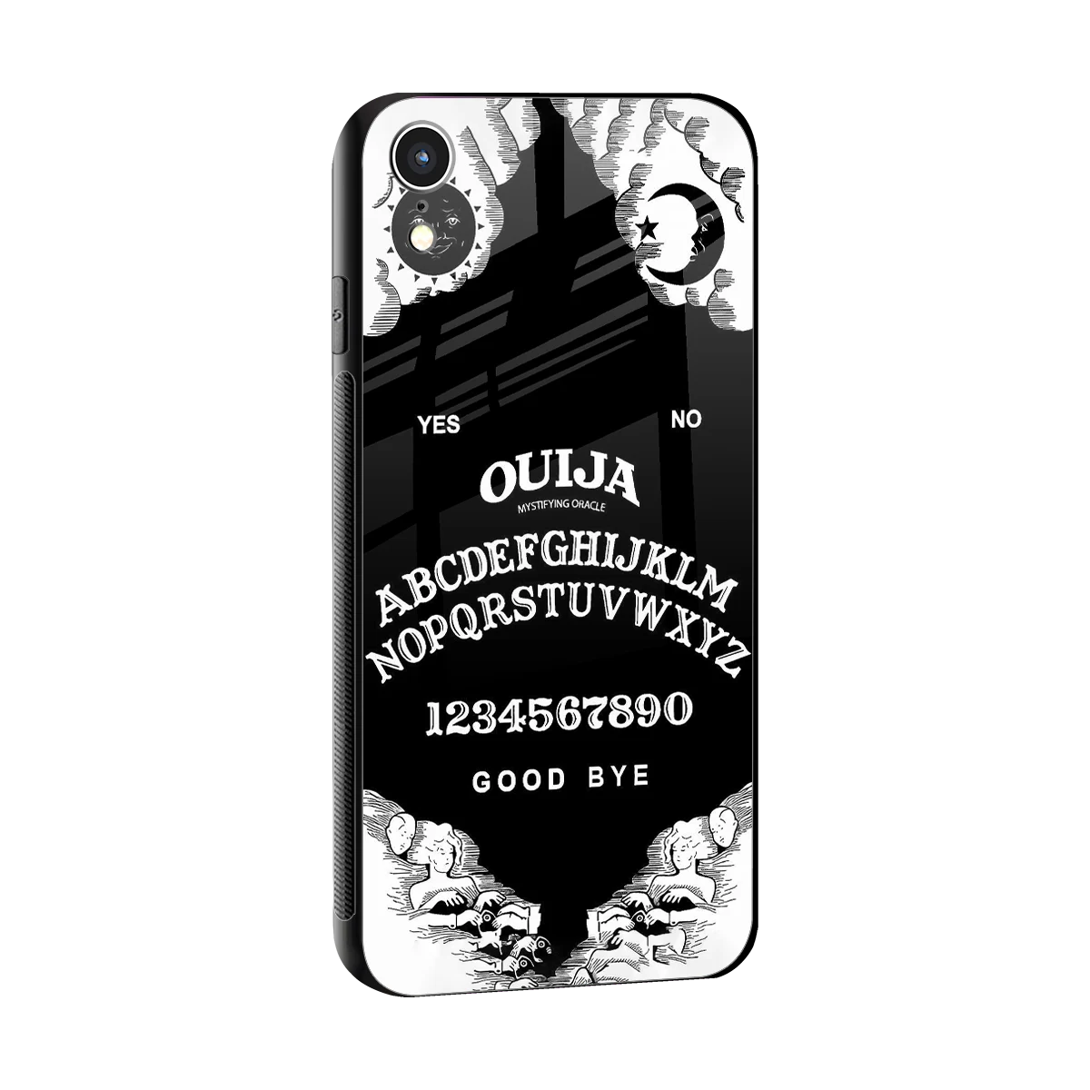 Ouija sleek iphone xr cover with tempered glass back and TPU edges