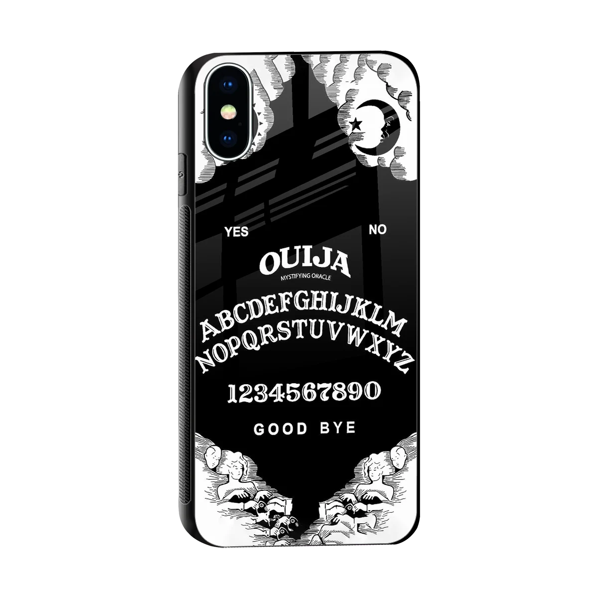 Ouija sleek iphone xs cover with tempered glass back and TPU edges