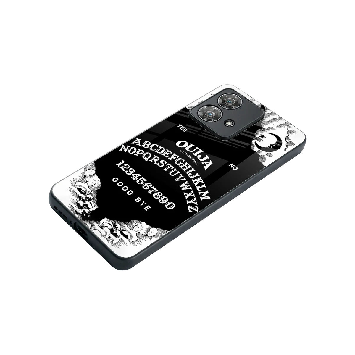 Ouija stylish phone case for motorola edge 40 neo 5g | glossy glass and slim fit