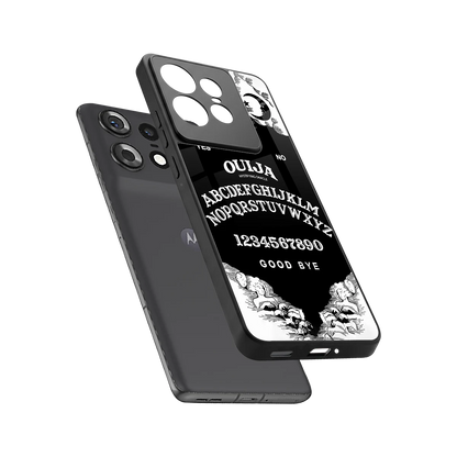 Ouija sleek motorola edge 50 pro cover with tempered glass back and TPU edges