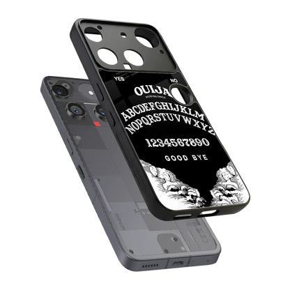 Ouija sleek nothing phone 3 cover with tempered glass back and TPU edges