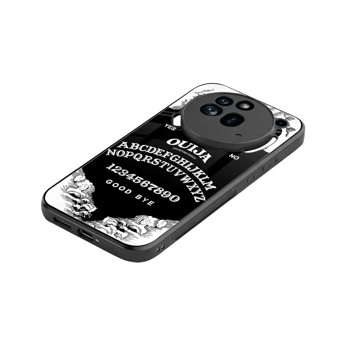Ouija stylish phone case for nothing phone 3a pro | glossy glass and slim fit