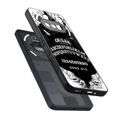 Ouija sleek nothing phone 3a cover with tempered glass back and TPU edges