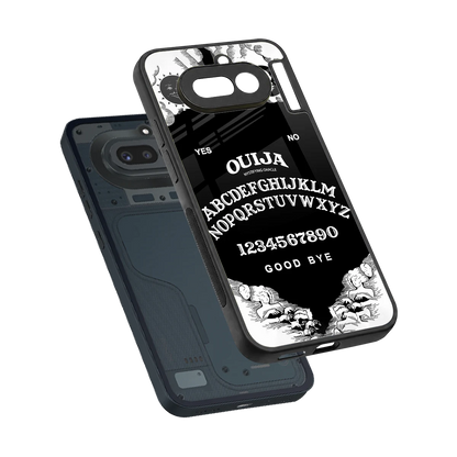 Ouija sleek nothing phone 4a cover with tempered glass back and TPU edges