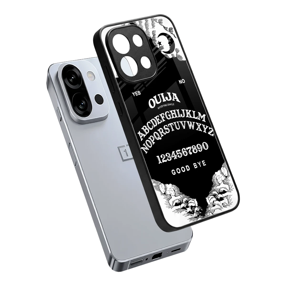 Ouija sleek oneplus 13s cover with tempered glass back and TPU edges