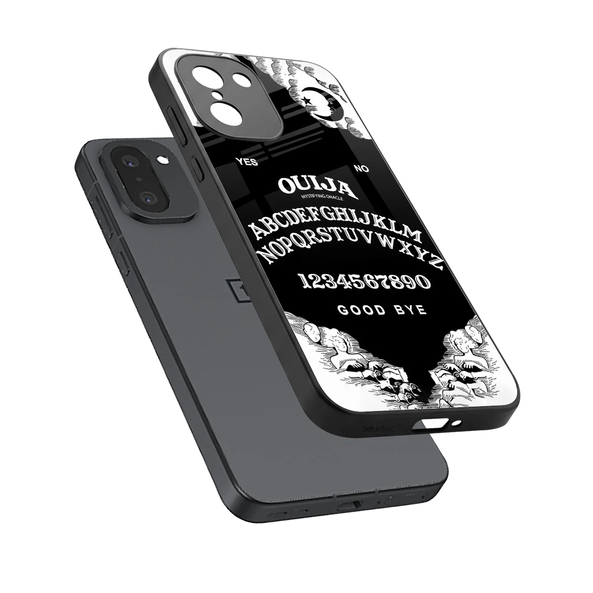 Ouija sleek oneplus 15r cover with tempered glass back and TPU edges