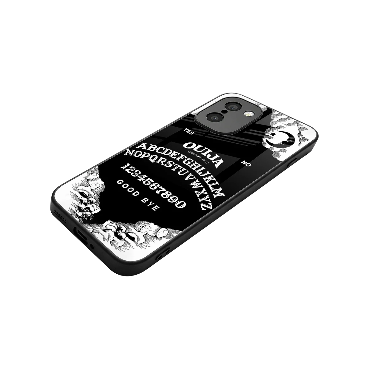 Ouija stylish phone case for oneplus 15r | glossy glass and slim fit