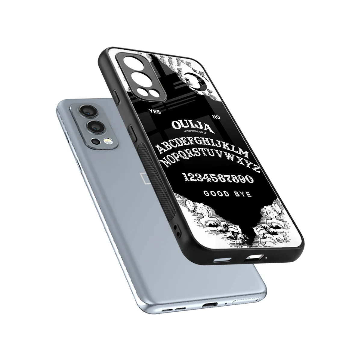 Ouija sleek oneplus nord 2 cover with tempered glass back and TPU edges