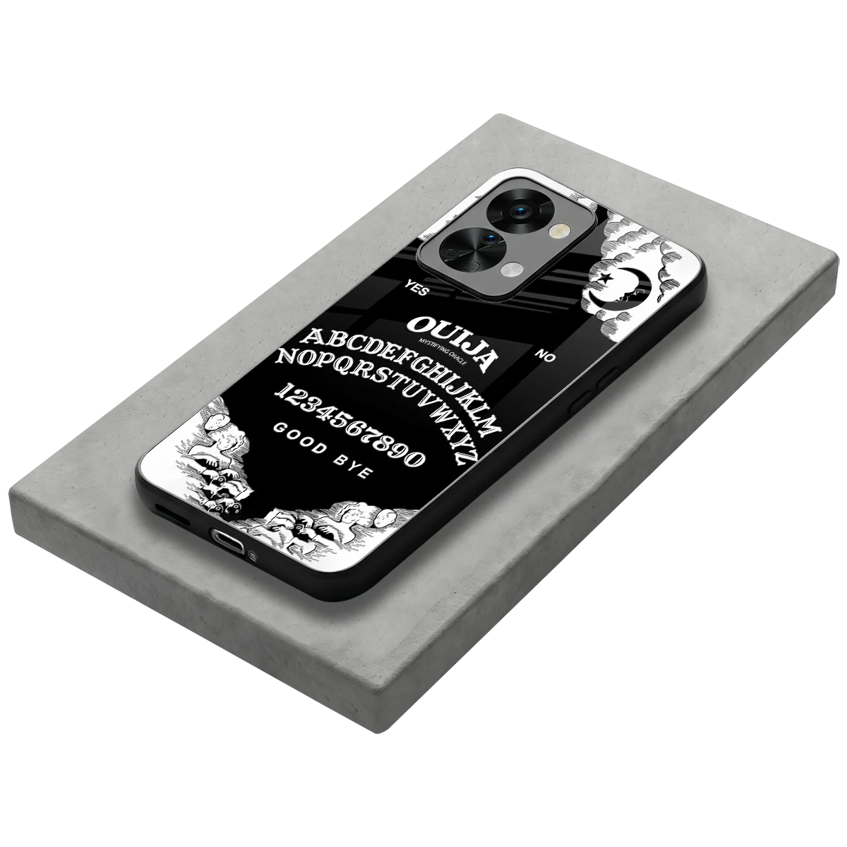 Ouija stylish phone case for oneplus nord 2t | glossy glass and slim fit