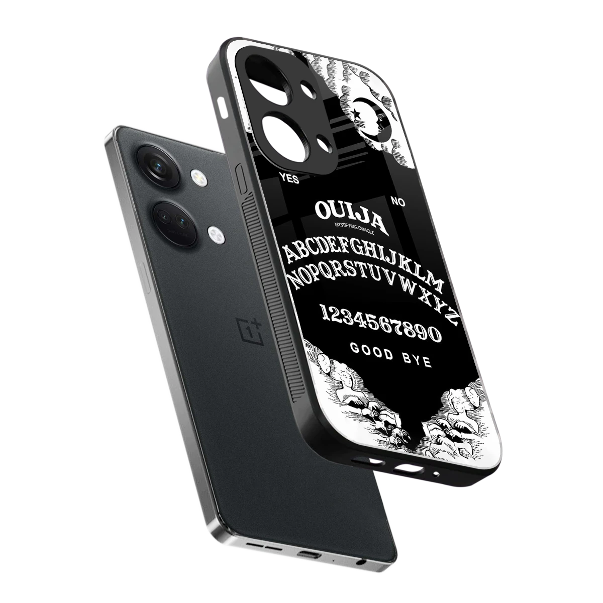 Ouija sleek oneplus nord 3 cover with tempered glass back and TPU edges
