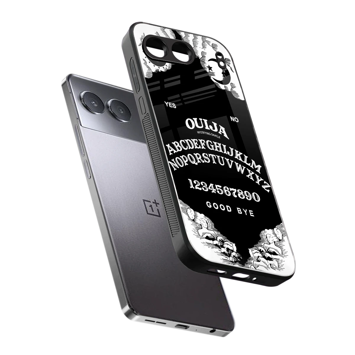 Ouija sleek oneplus nord 4 cover with tempered glass back and TPU edges