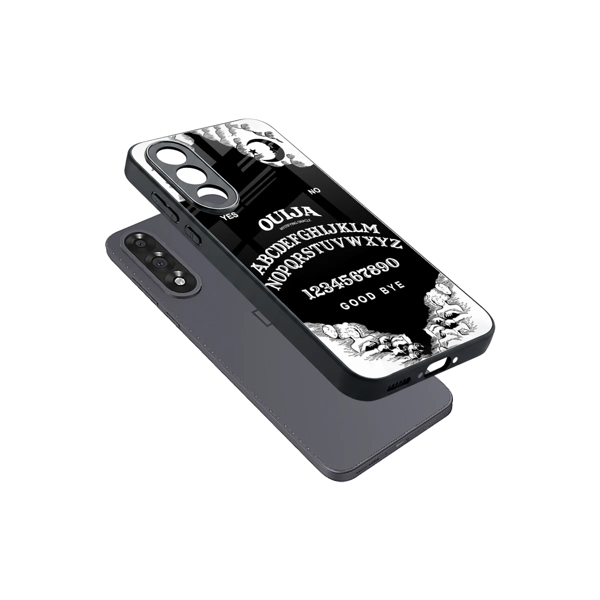 Ouija sleek oneplus nord 5 cover with tempered glass back and TPU edges
