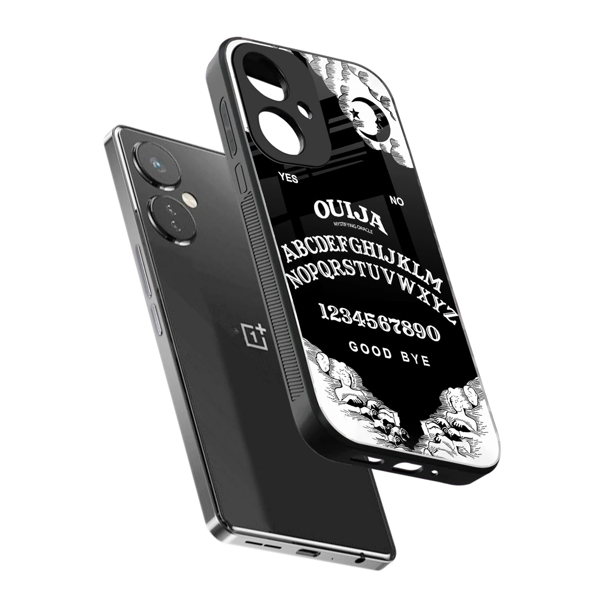Ouija sleek oneplus nord ce 3 cover with tempered glass back and TPU edges