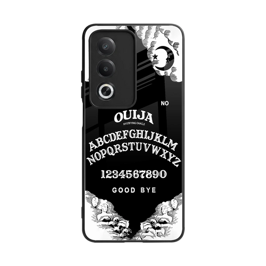 Ouija back phone cover | glass case for oppo a3 pro