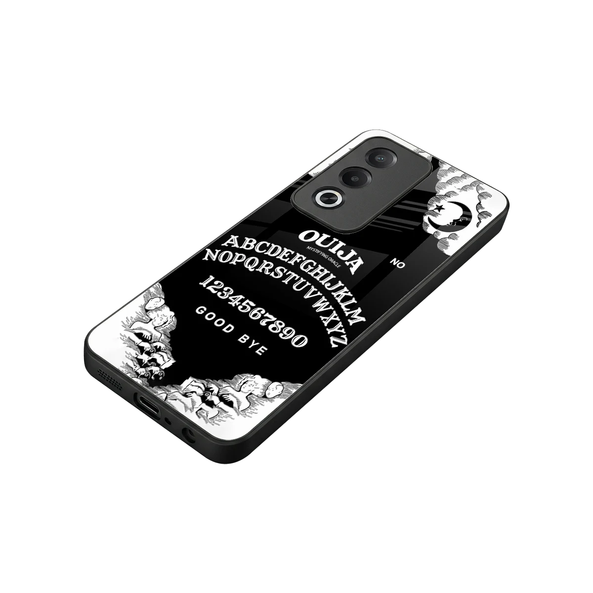 Ouija stylish phone case for oppo a3 pro | glossy glass and slim fit