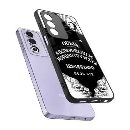 Ouija sleek oppo a3 pro cover with tempered glass back and TPU edges