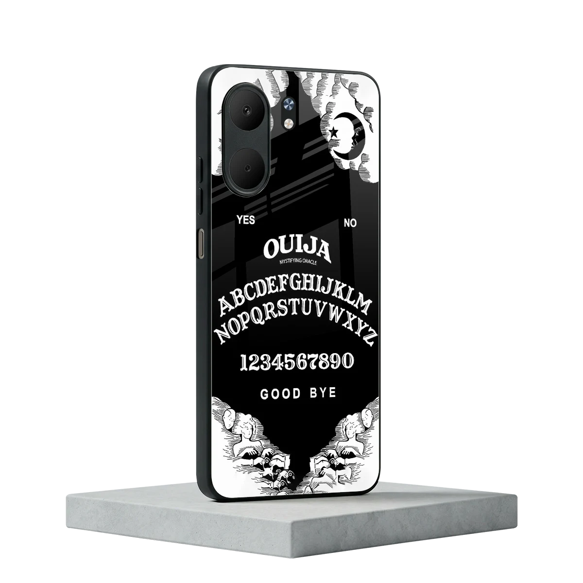 Ouija oppo a5x 5g mobile cover | shockproof glass phone case