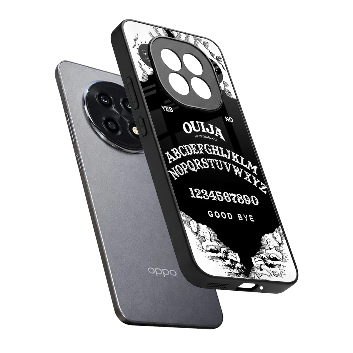 Ouija sleek oppo f29 pro 5g cover with tempered glass back and TPU edges