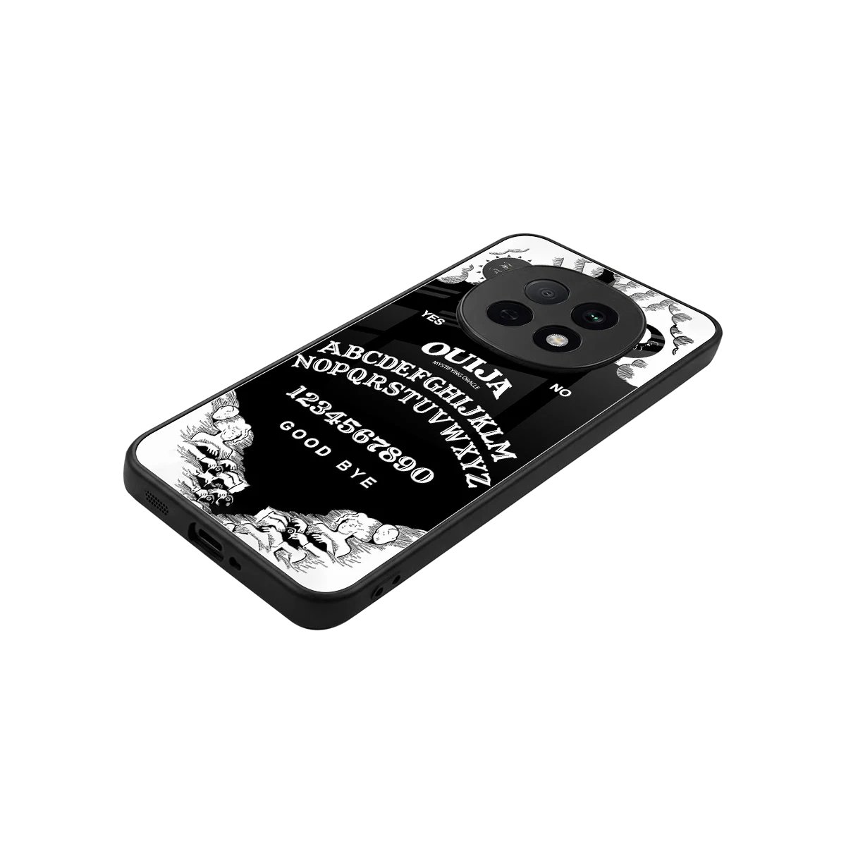 Ouija stylish phone case for oppo f29 pro 5g | glossy glass and slim fit