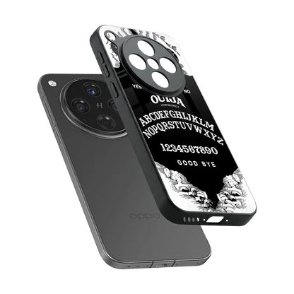 Ouija sleek oppo find x8 cover with tempered glass back and TPU edges