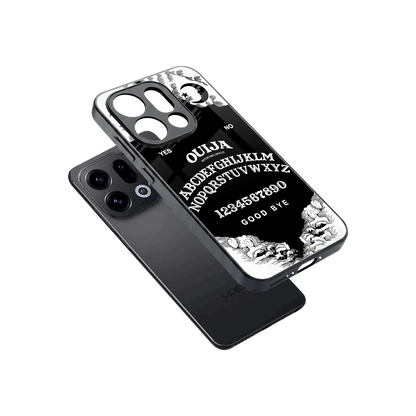 Ouija sleek oppo find x9 cover with tempered glass back and TPU edges