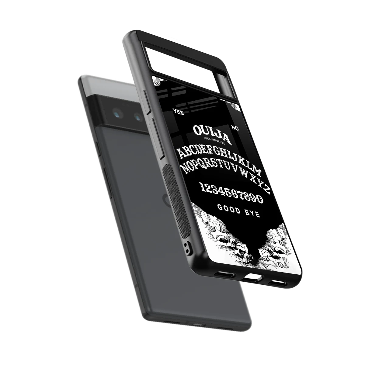 Ouija sleek google pixel 6 pro cover with tempered glass back and TPU edges
