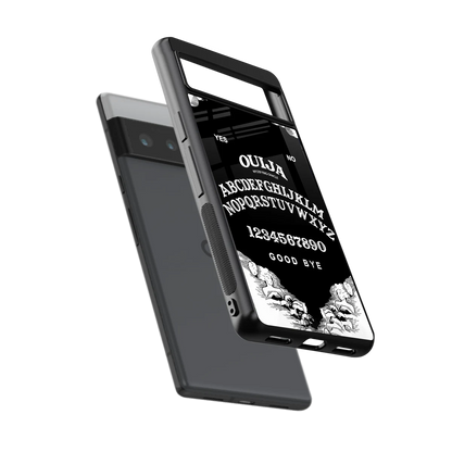 Ouija sleek google pixel 6 pro cover with tempered glass back and TPU edges