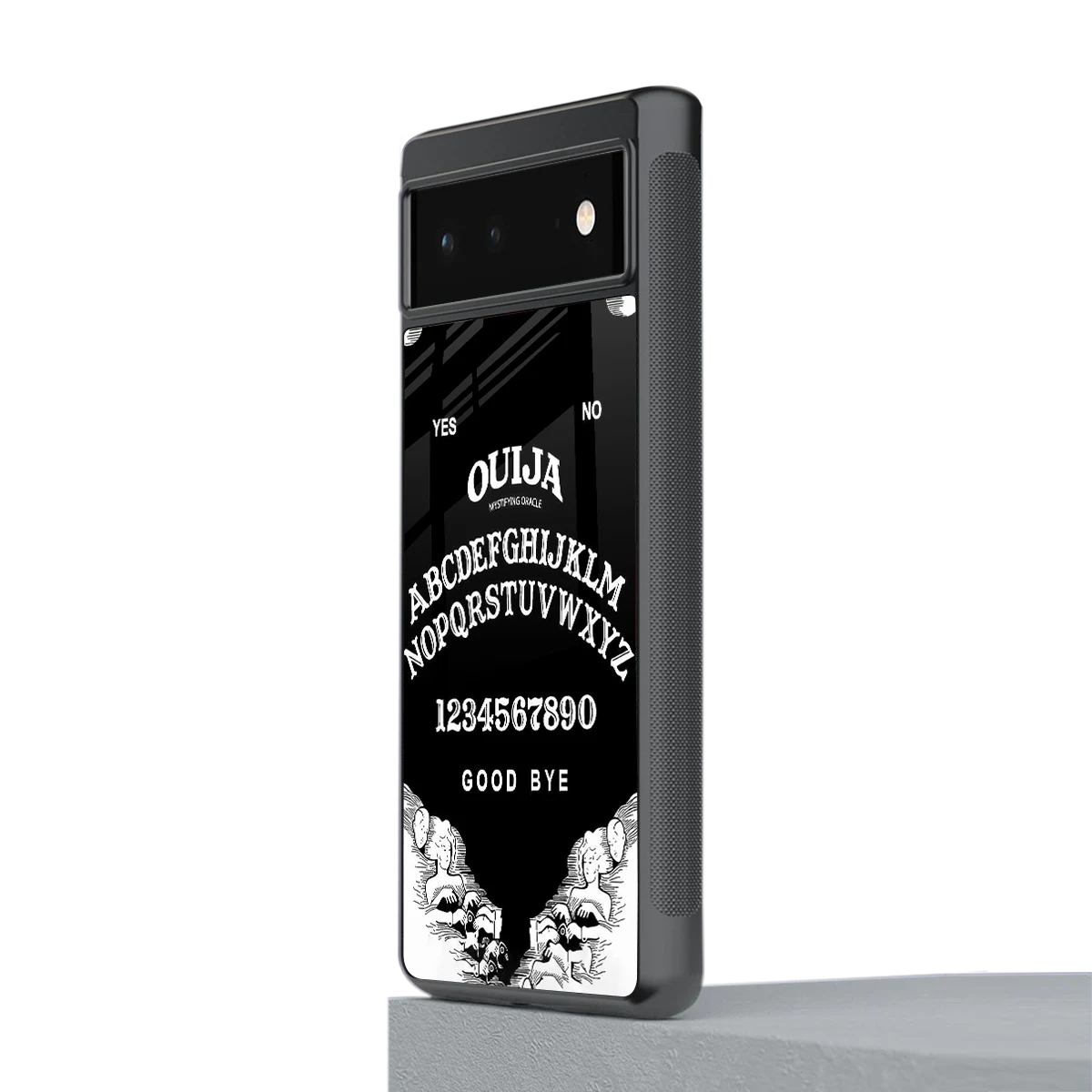 Ouija stylish phone case for google pixel 6a | glossy glass and slim fit
