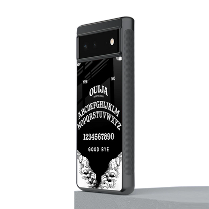 Ouija stylish phone case for google pixel 6a | glossy glass and slim fit