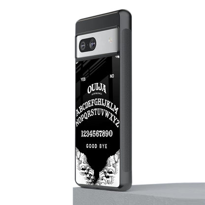 Ouija stylish phone case for google pixel 7a | glossy glass and slim fit
