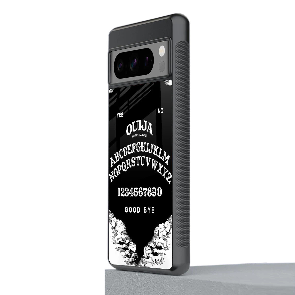 Ouija stylish phone case for google pixel 8 pro | glossy glass and slim fit