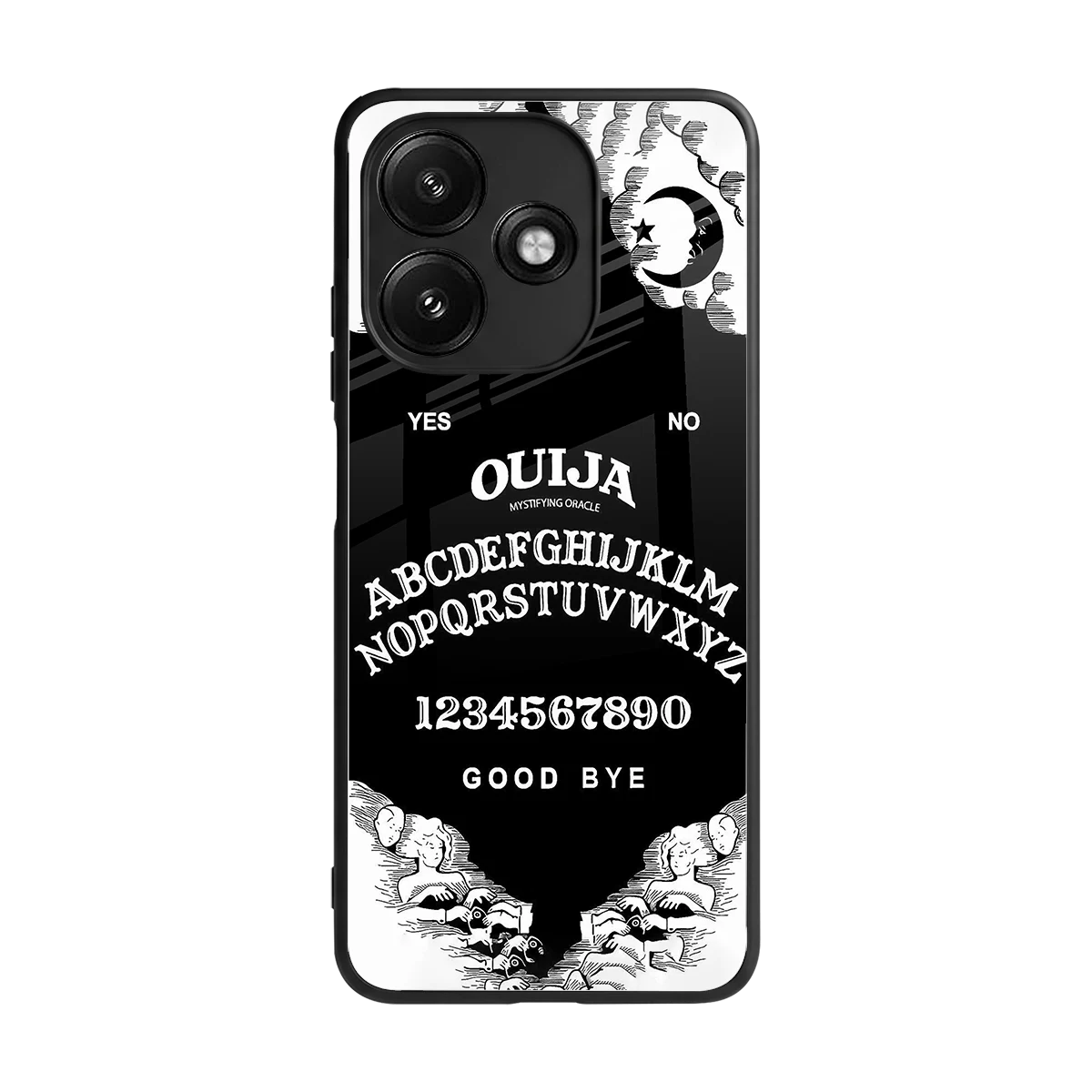 Ouija back phone cover | glass case for redmi 12 5g